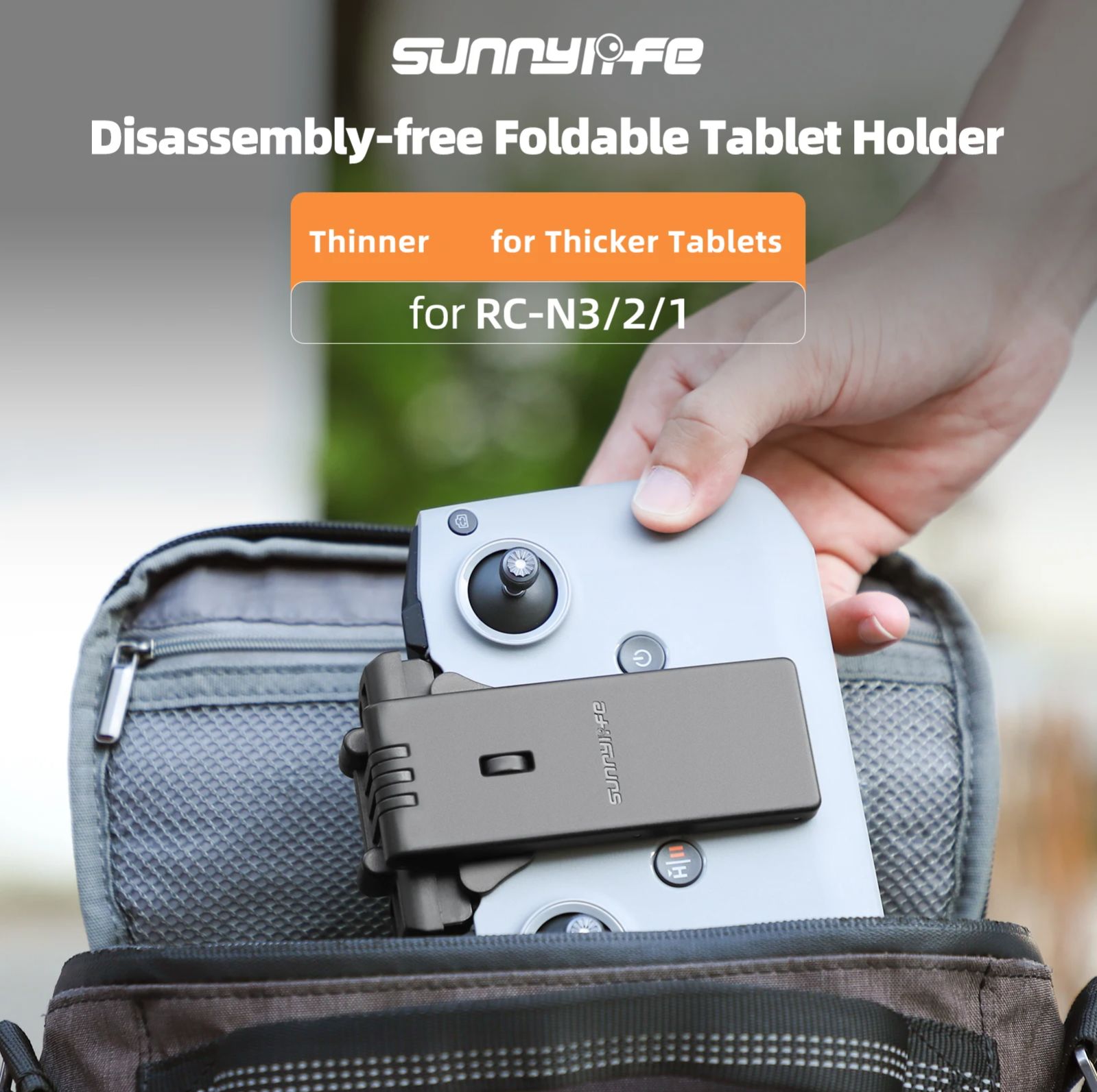 Drone Tablet Mount - Vouwbare, demontagevrije drone-tablet-controlehouder, verlengde montagebeugel voor
