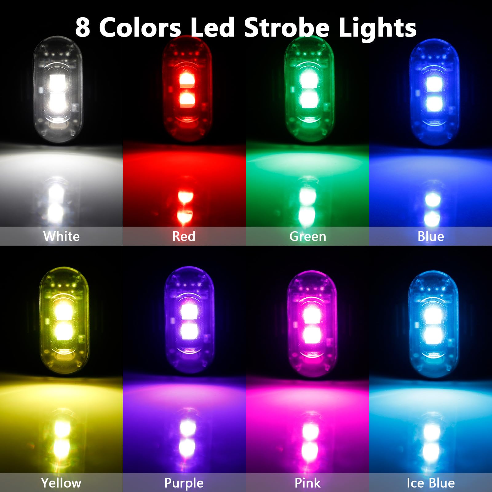 4 stuks LED knipperlichten met - Drone Strobe Light recensie en prijs