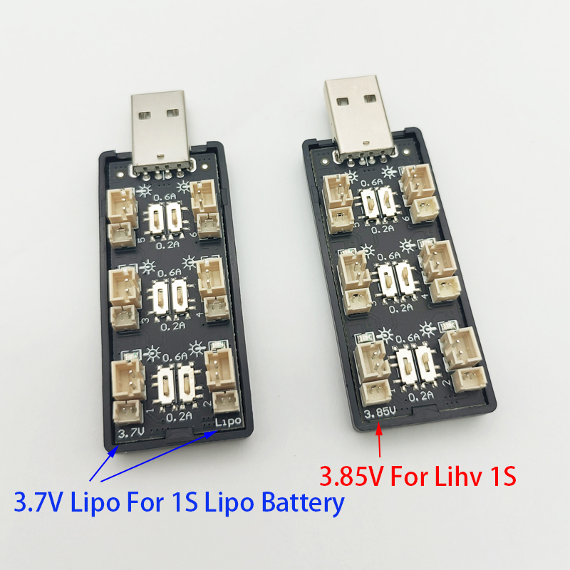 6CH USB 1S LiPo/LiHv 3.7 V/4.2 - Drone Battery Adapter recensie en prijs