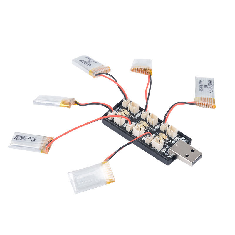 6CH USB 1S LiPo/LiHv 3.7 V/4.2 - Drone Battery Adapter recensie en prijs
