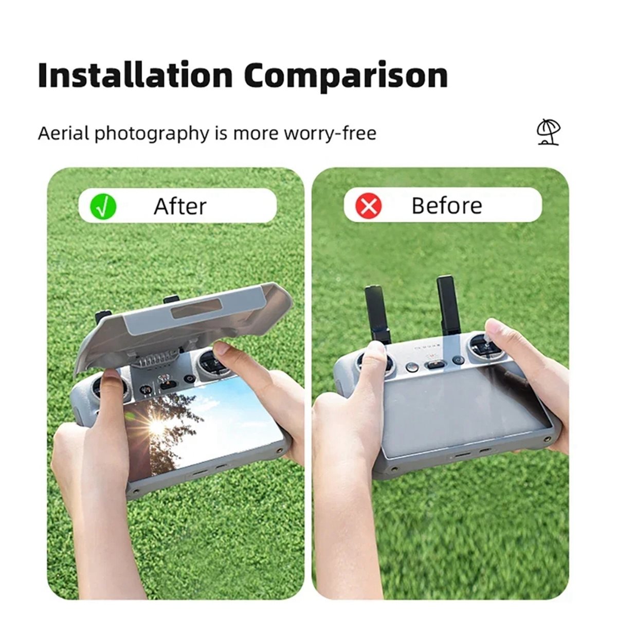 DT75BG Zonnescherm voor 4 Pro/ - Drone Sun Shade recensie en prijs